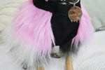 Load image into Gallery viewer, Hot Pink &amp; Grey Faux Fur Top- XXXS Left
