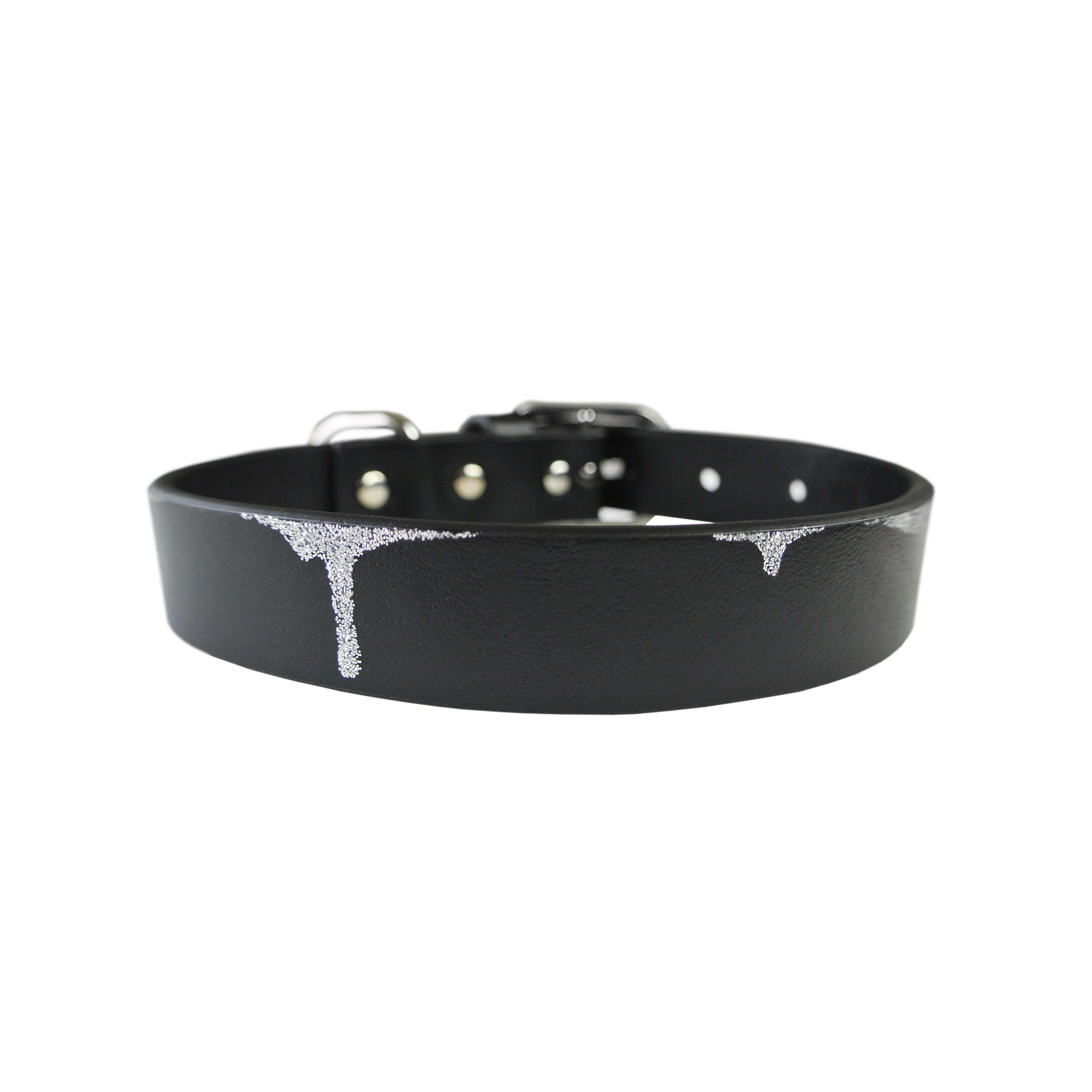 Black Ice Dog Collar- with or without Spikes