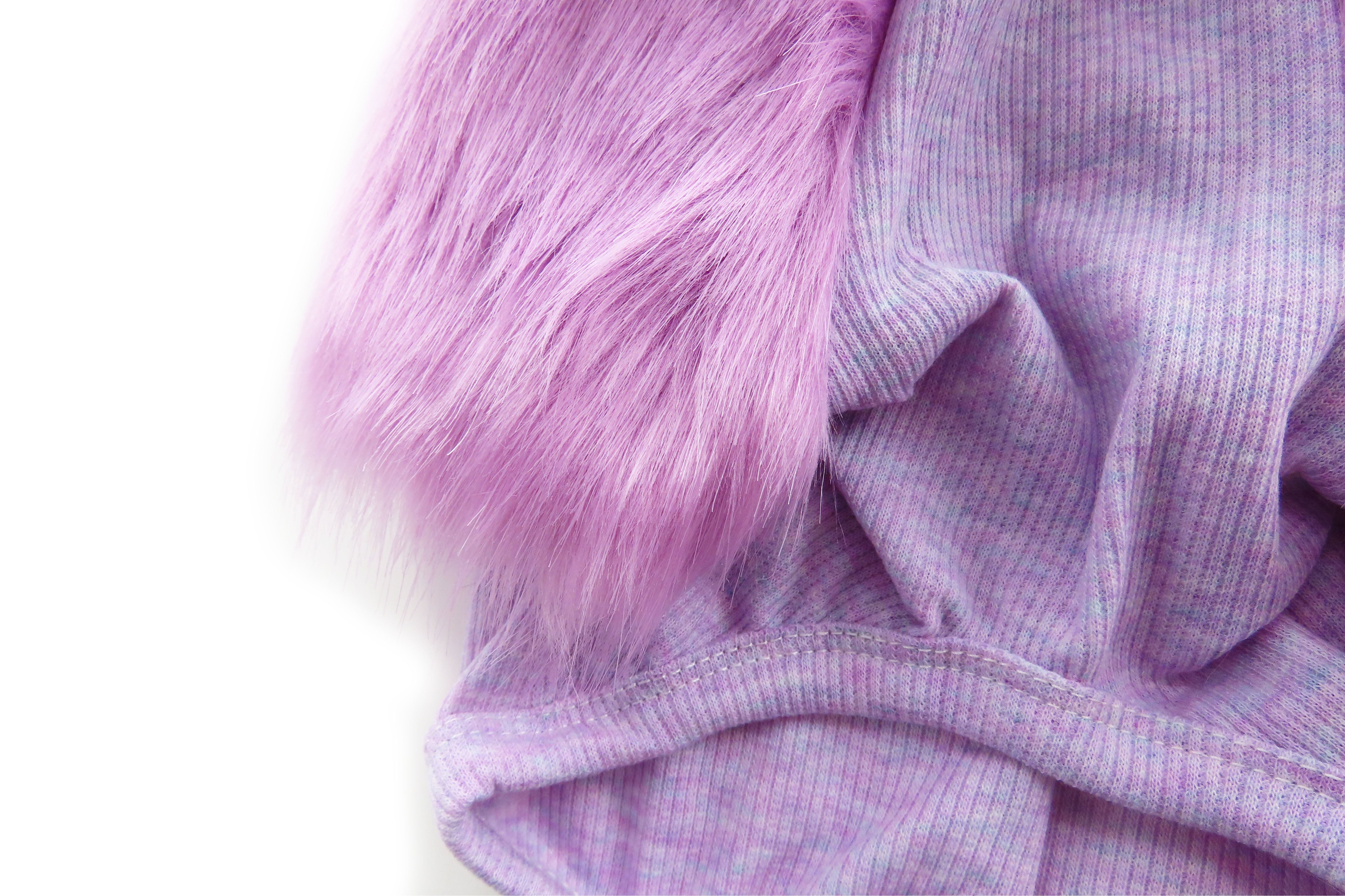 Lovely lavender faux fur dog top