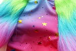 Load image into Gallery viewer, Star Birthday faux fur dog top.
