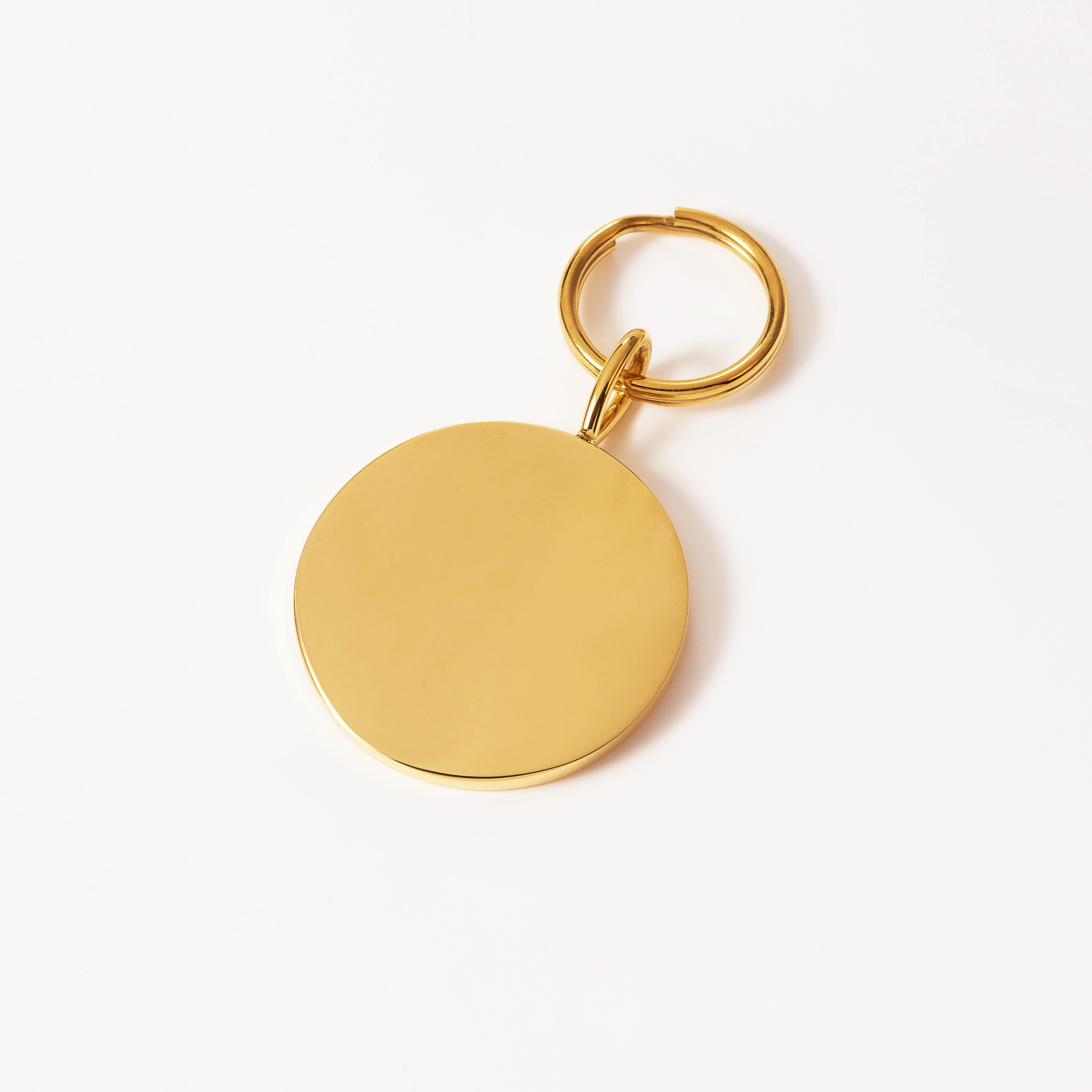 you found me. x 18k Yellow gold plated, or Stainless steel Dog tag